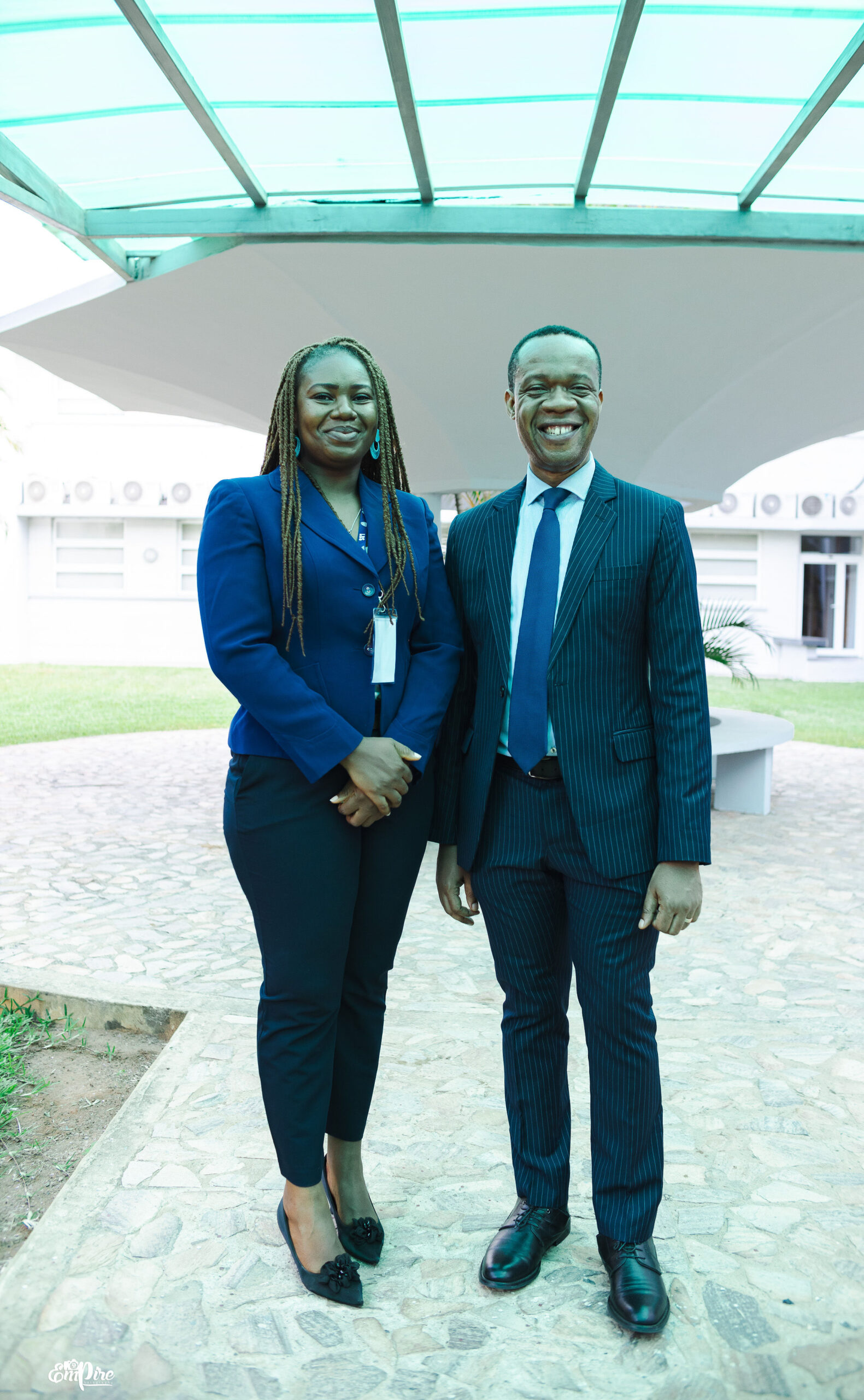Oluwadara Ilesanmi with Professor Uchenna Uzo,  Faculty Director at Lagos Business School